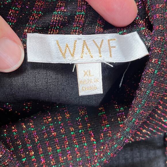 WAYF Besos Metallic Turtleneck Bodysuit Size XL - Picture 10 of 12